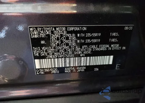 2023 Toyota Rav4 Prime Xse from USA, damaged, VIN JTMEB3FV4PD156565